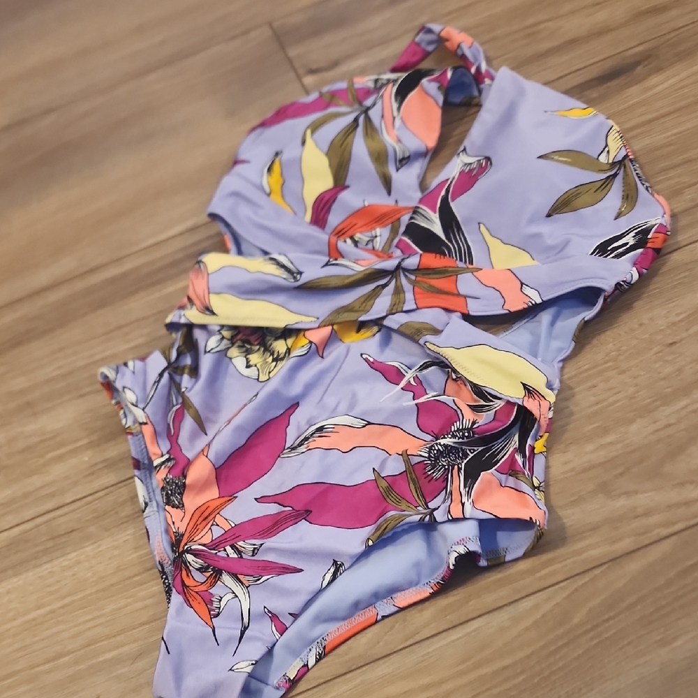 Bar III Kids One Piece in Purple Floral
